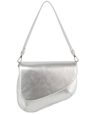 Fashion Saddle Crossbody Bag CHU029-Z SILVER